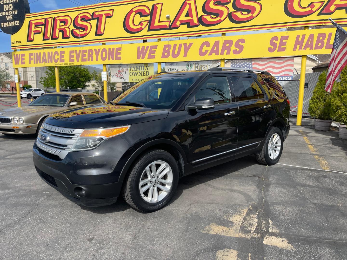 2013 Black /Black Ford Explorer XLT (1FM5K8D86DG) with an 3.5 Liter V6 engine, Automatic transmission, located at 801 South State Street, Salt Lake City, UT, 84111, (801) 328-0098, 40.751953, -111.888206 - Features Top Features: 4WD/AWD, Parking Sensors, Alloy Wheels, Rear Air Conditioning, Bluetooth Technology, Rear View Camera, Fold-Away Third Row, Satellite Radio Ready, Front Seat Heaters, Third Row Seat, Leather Seats Basic Features: ABS Brakes, Auxiliary Audio Input, Power Locks, Rear Defro - Photo#0